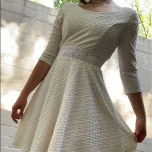 off-white above knee dress